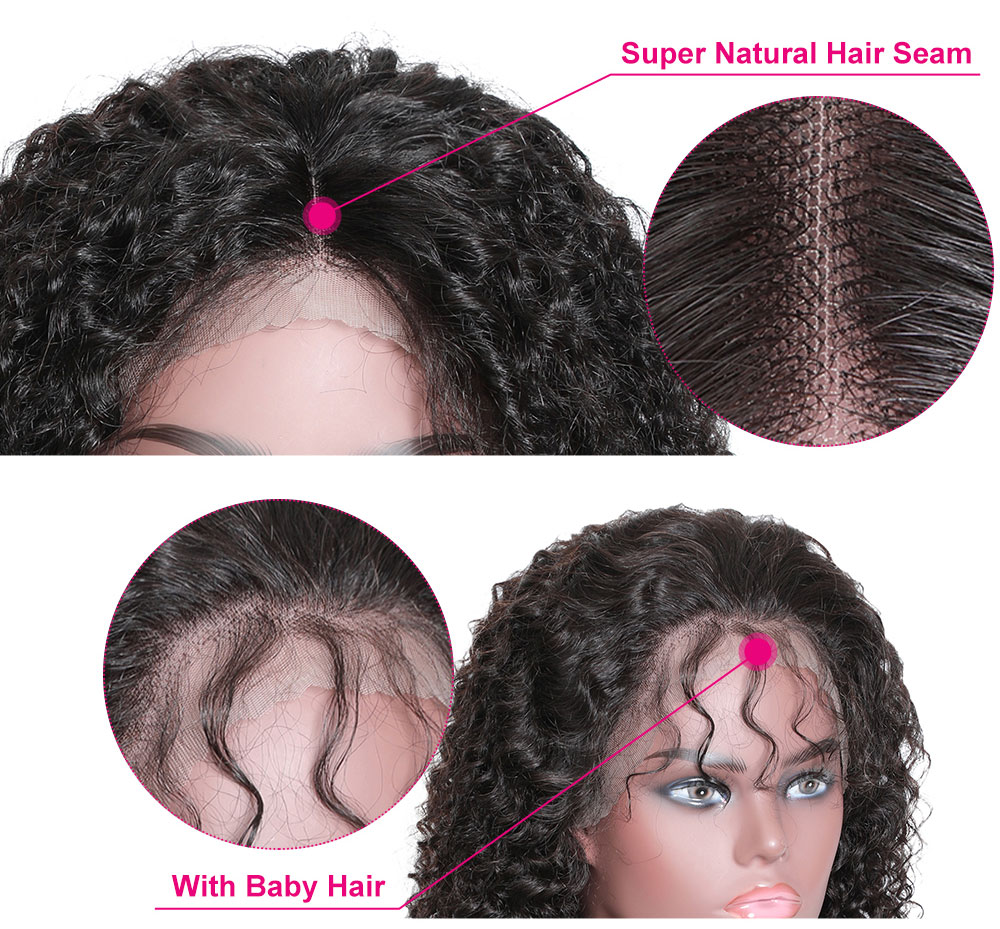 Premium Bob Water Wave Human Hair 4x4 Lace Closure Wigs Raw Virgin Hair Black Wigs Julia Sunday Flash Sale