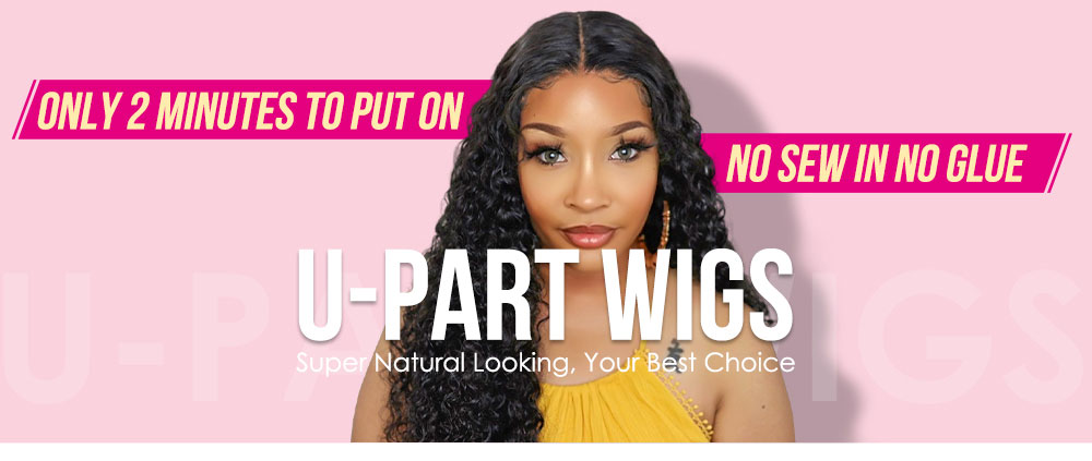 Julia Hair Knky Straight Human Hair U Part Wigs Brazilian Human Hair Wigs For Women 0 Off