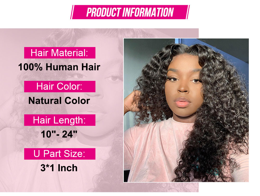 Julia Hair Knky Straight Human Hair U Part Wigs Brazilian Human Hair Wigs For Women 0 Off