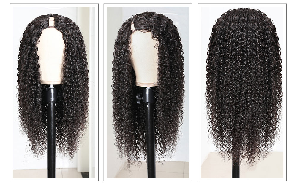 Julia Hair Knky Straight Human Hair U Part Wigs Brazilian Human Hair Wigs For Women 0 Off