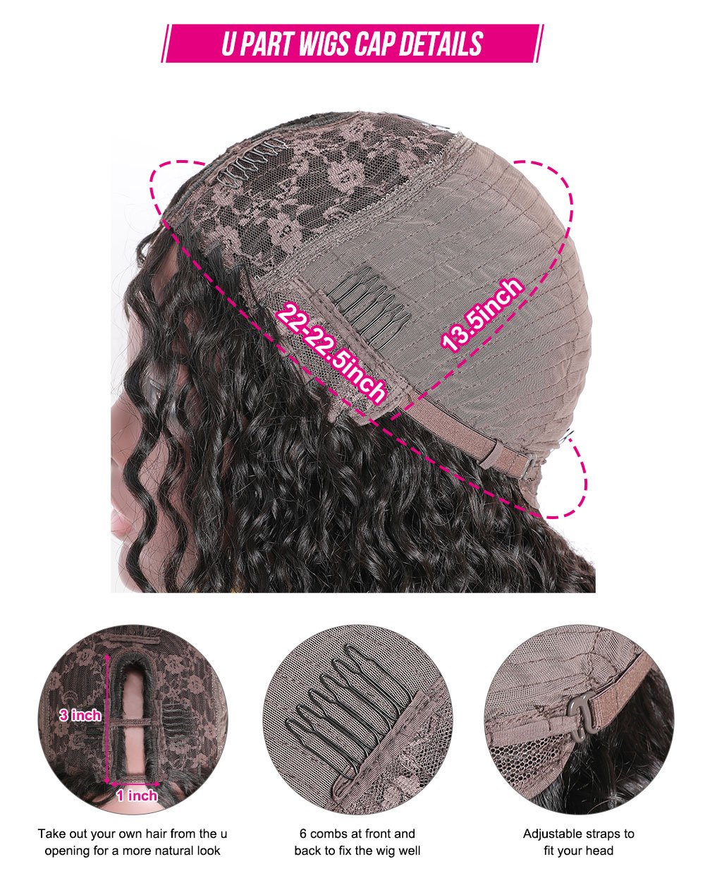 Julia Hair Knky Straight Human Hair U Part Wigs Brazilian Human Hair Wigs For Women 0 Off