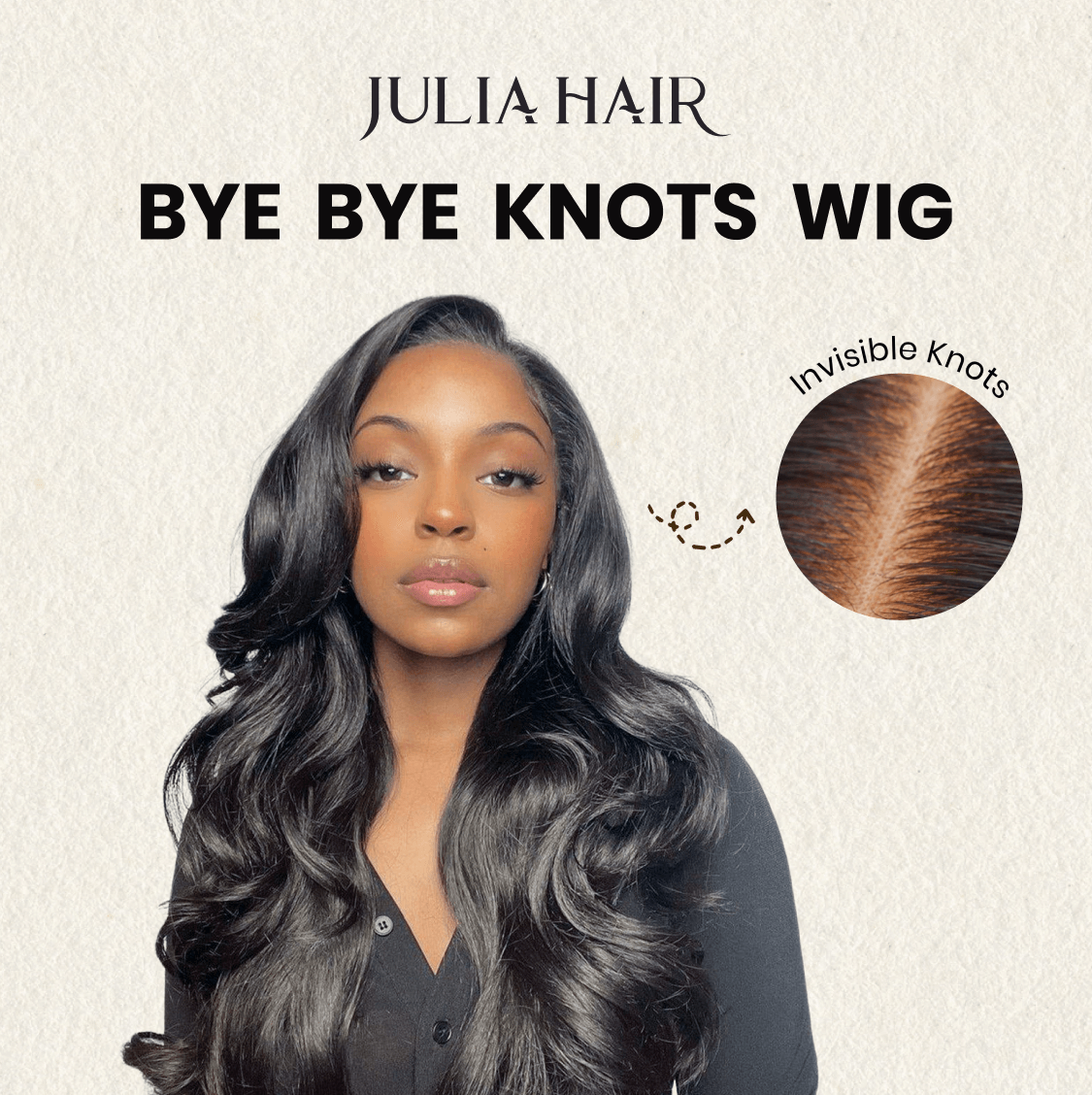 Julia Hair 7x5 Bye Bye Knots Wig Pre Cut Lace Body Wave Wear Go Wig