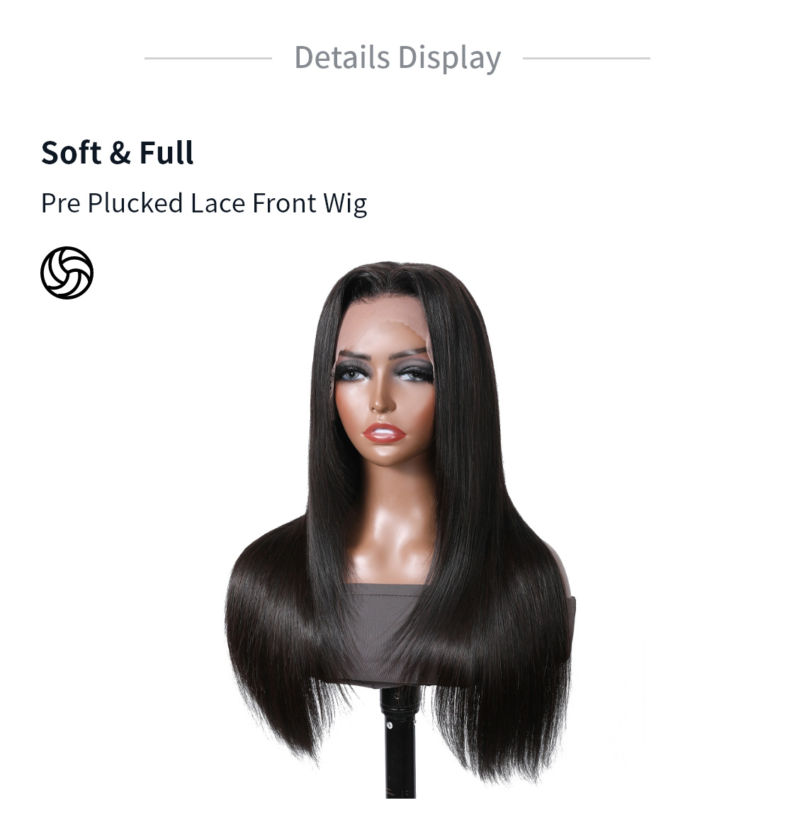 Julia 90's Inspired Layer Cut 13x4 Lace Front Straight Human Hair Wig With Pre Plucked Hairline 180% Density Flash Sale