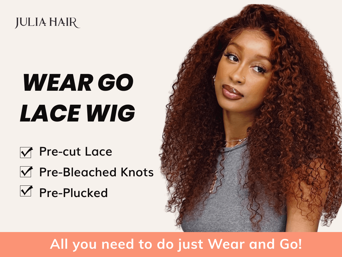 Julia Hair Affordable Reddish Brown Colored Wigs Jerry Curly Wigs 150% Density 13x4 Lace Frontal Wig Flash Sale